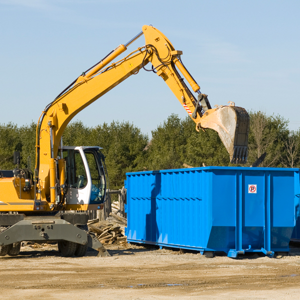 are there any restrictions on where a residential dumpster can be placed in Tipton